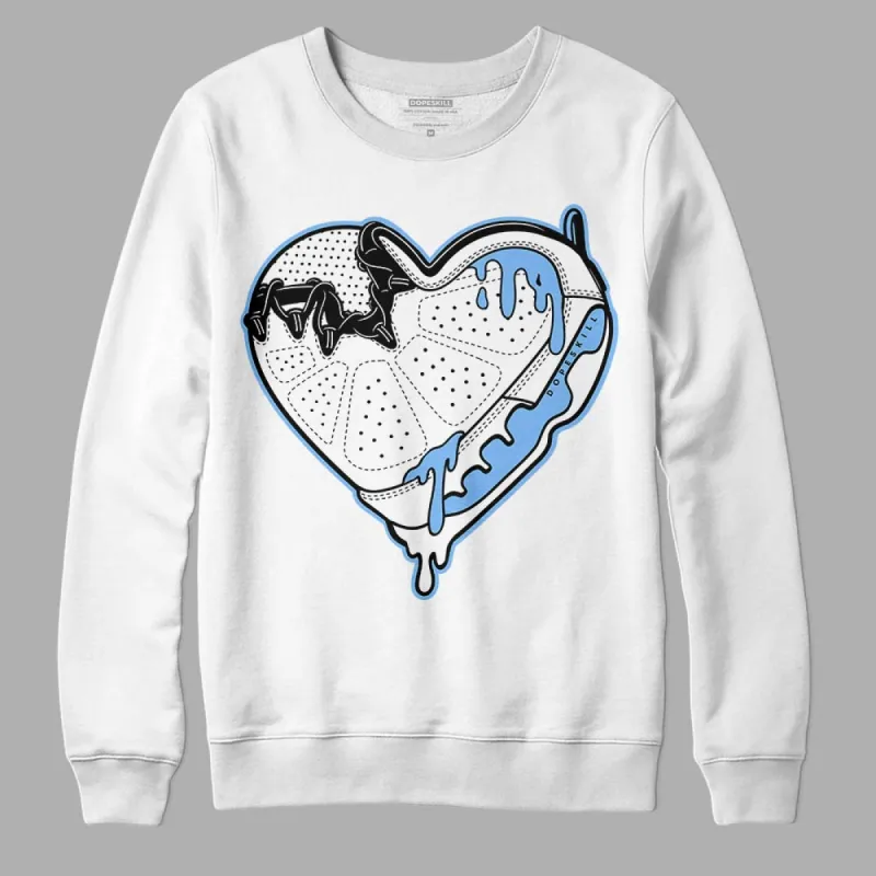 Powder Blue 9s DopeSkill Sweatshirt Heart Jordan 9 Graphic sold by DopeSkill