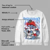 Powder Blue 9s DopeSkill Sweatshirt Trippin Graphic sold by DopeSkill