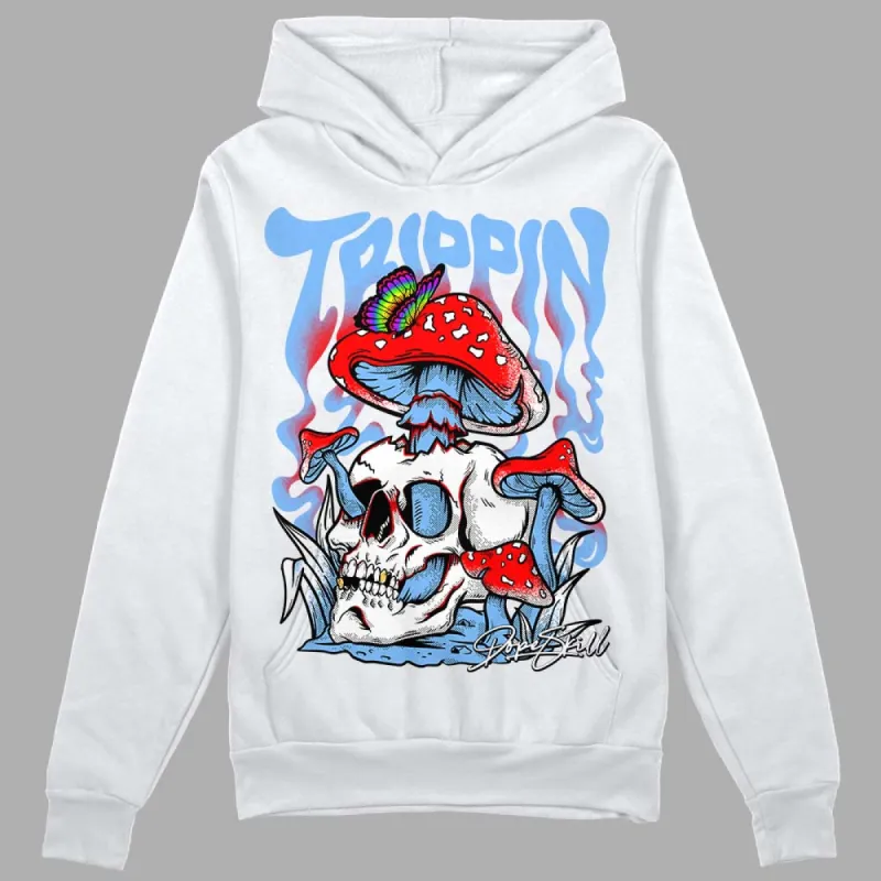 Powder Blue 9s DopeSkill Hoodie Sweatshirt Trippin Graphic sold by DopeSkill