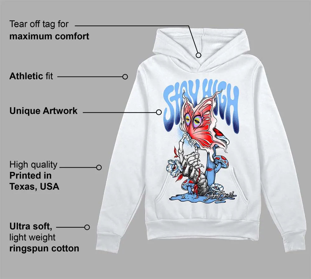 Powder Blue 9s DopeSkill Hoodie Sweatshirt Stay High Graphic sold by DopeSkill product image thumbnail 3