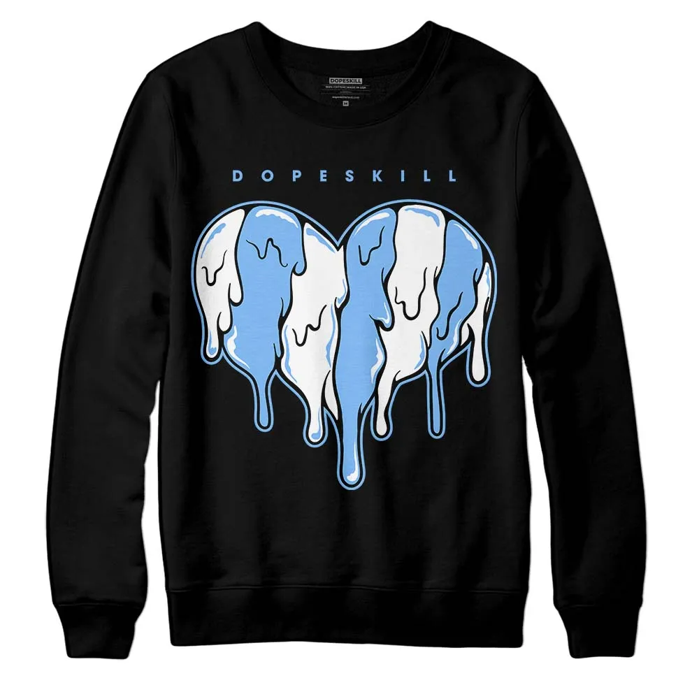 Powder Blue 9s DopeSkill Sweatshirt Slime Drip Heart Graphic sold by DopeSkill product image thumbnail 2