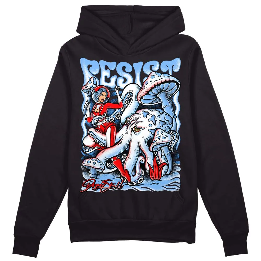 Powder Blue 9s DopeSkill Hoodie Sweatshirt Resist Graphic sold by DopeSkill product image thumbnail 2