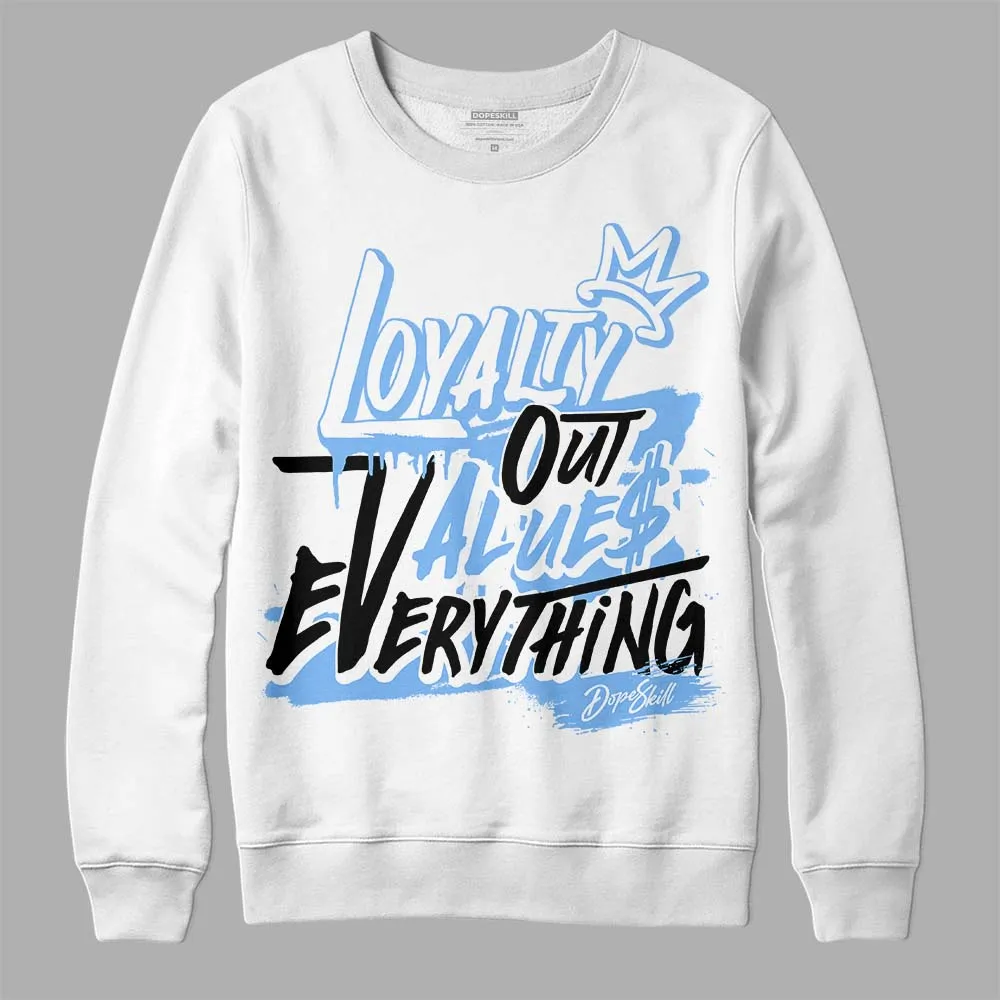 Powder Blue 9s DopeSkill Sweatshirt LOVE Graphic sold by DopeSkill