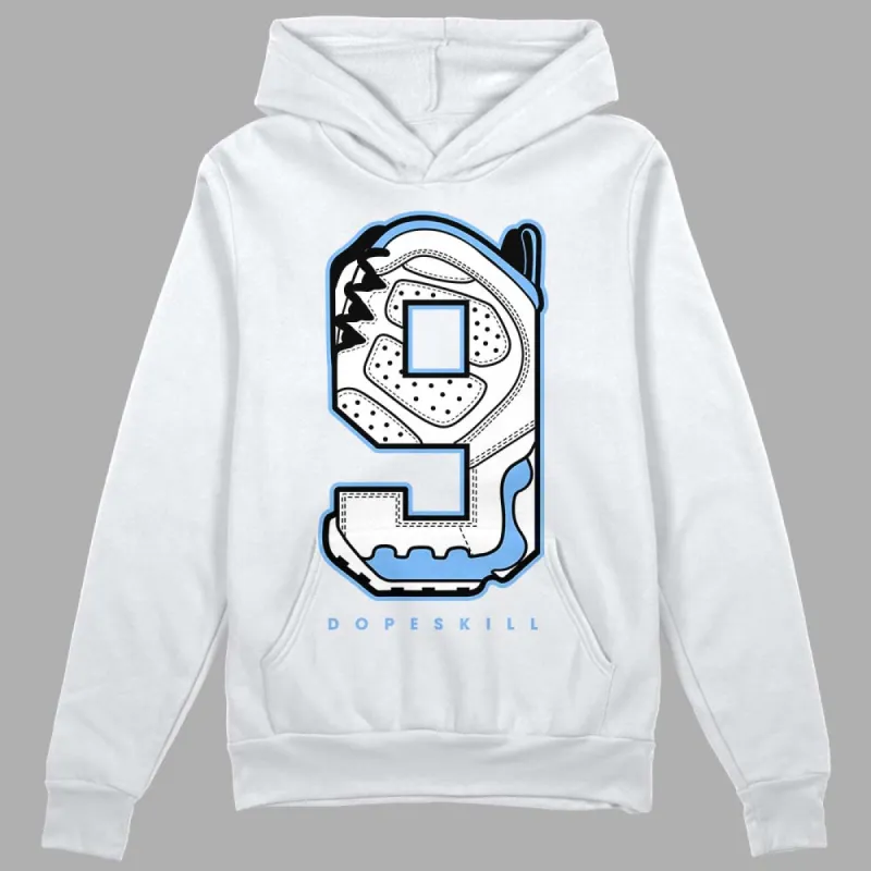 Powder Blue 9s DopeSkill Hoodie Sweatshirt No.9 Graphic sold by DopeSkill
