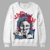 Powder Blue 9s DopeSkill Sweatshirt Hold My Own Graphic sold by DopeSkill