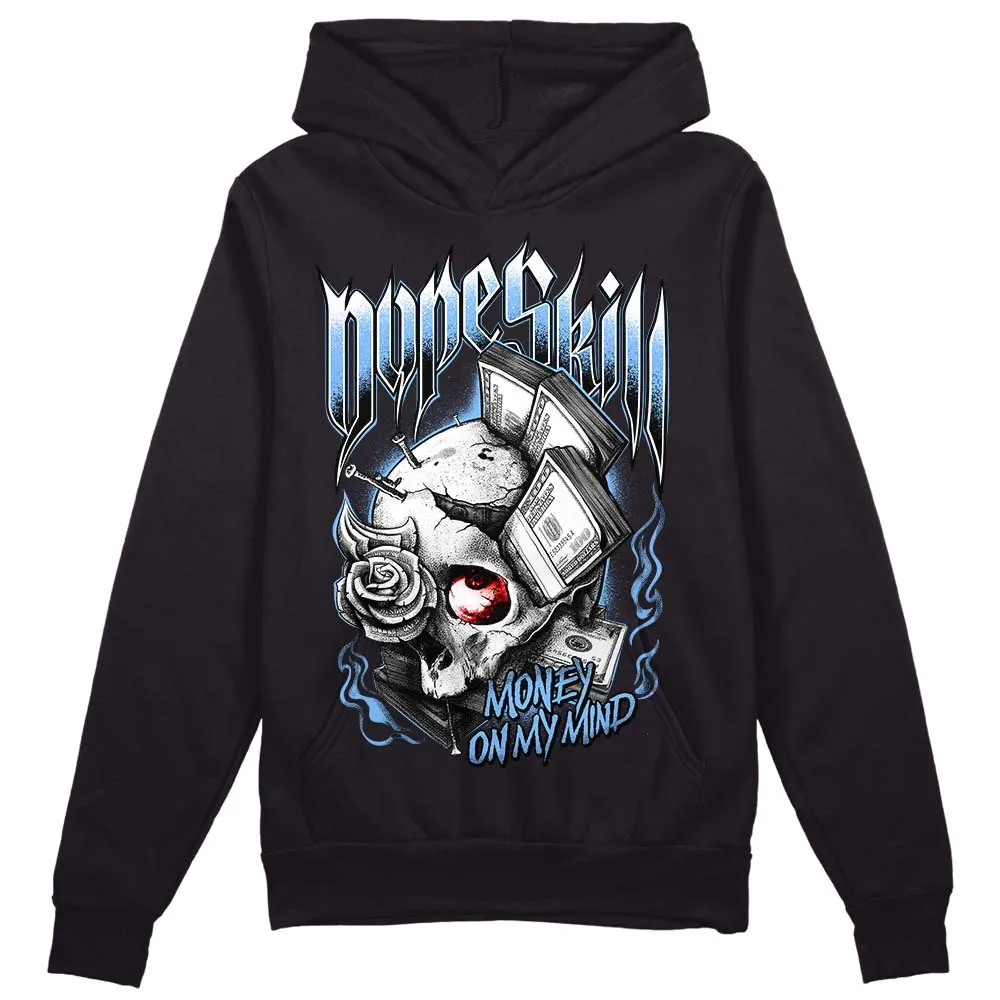 Powder Blue 9s DopeSkill Hoodie Sweatshirt Money On My Mind Graphic sold by DopeSkill product image thumbnail 2