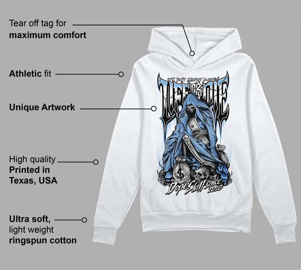 Powder Blue 9s DopeSkill Hoodie Sweatshirt Life or Die Graphic sold by DopeSkill product image thumbnail 3