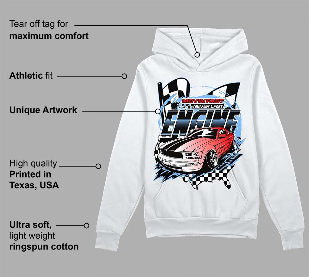Powder Blue 9s DopeSkill Hoodie Sweatshirt ENGINE Tshirt Graphic sold by DopeSkill product image thumbnail 3