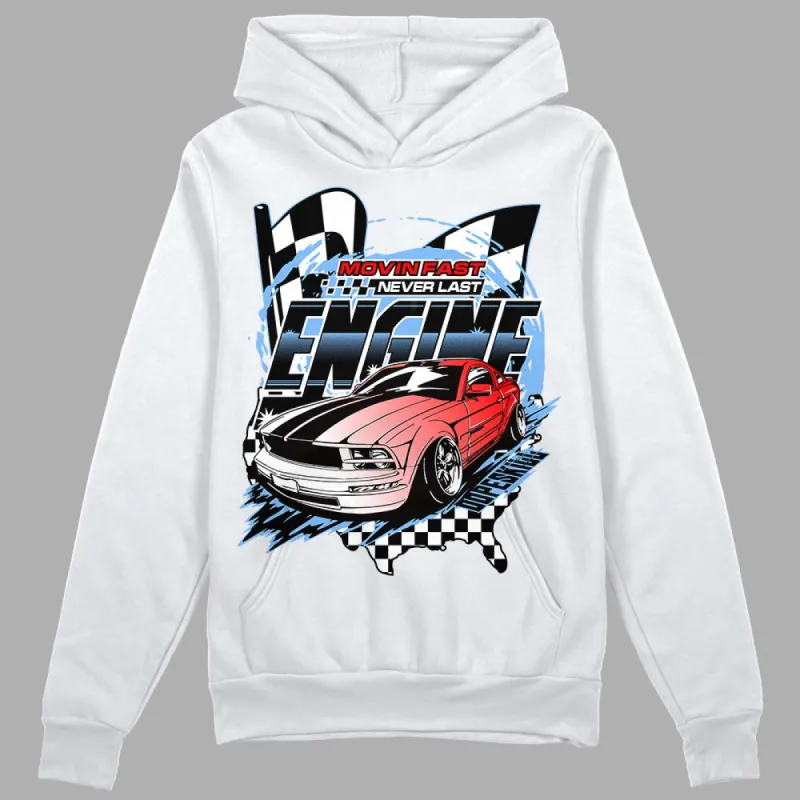 Powder Blue 9s DopeSkill Hoodie Sweatshirt ENGINE Tshirt Graphic sold by DopeSkill