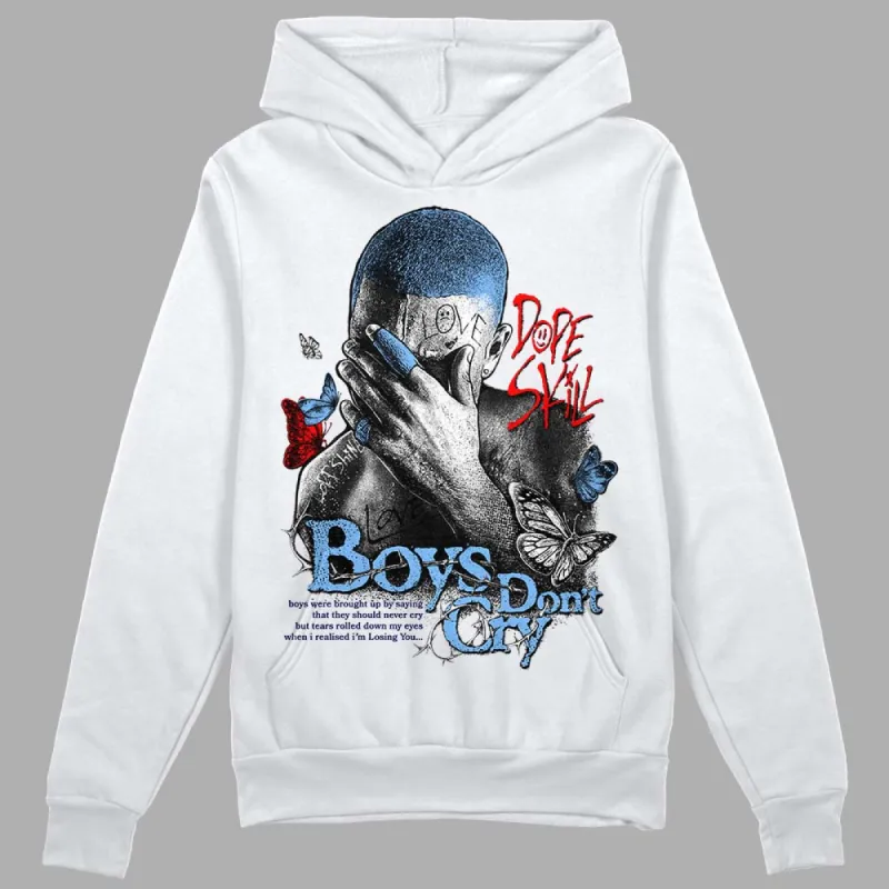 Powder Blue 9s DopeSkill Hoodie Sweatshirt Boys Don't Cry Graphic sold by DopeSkill