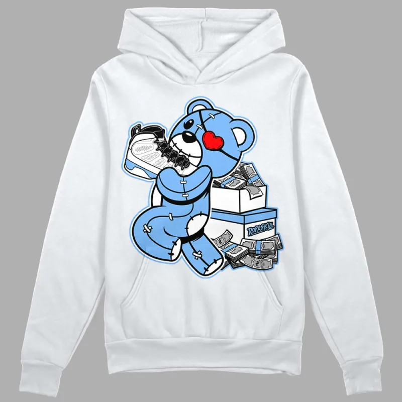 Powder Blue 9s DopeSkill Hoodie Sweatshirt Bear Steals Sneaker Graphic sold by DopeSkill