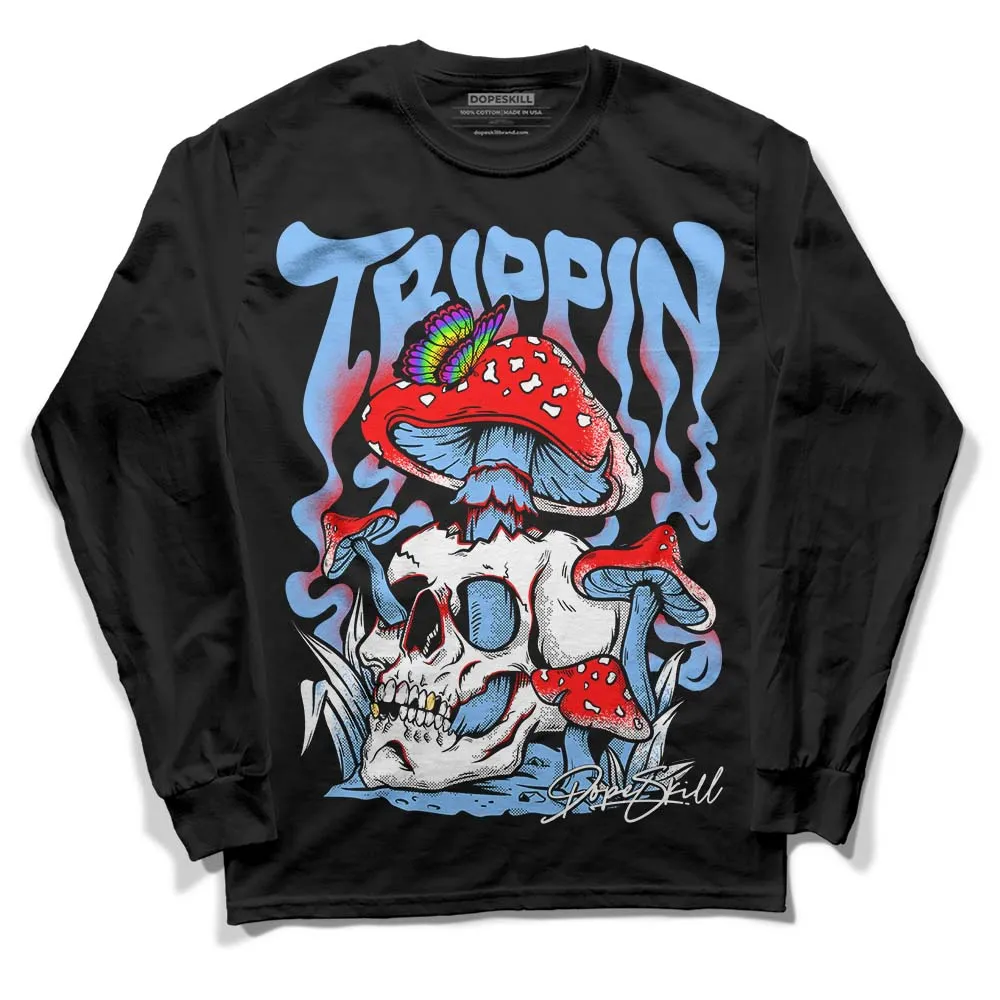 Powder Blue 9s DopeSkill Long Sleeve T-Shirt Trippin Graphic sold by DopeSkill product image thumbnail 2