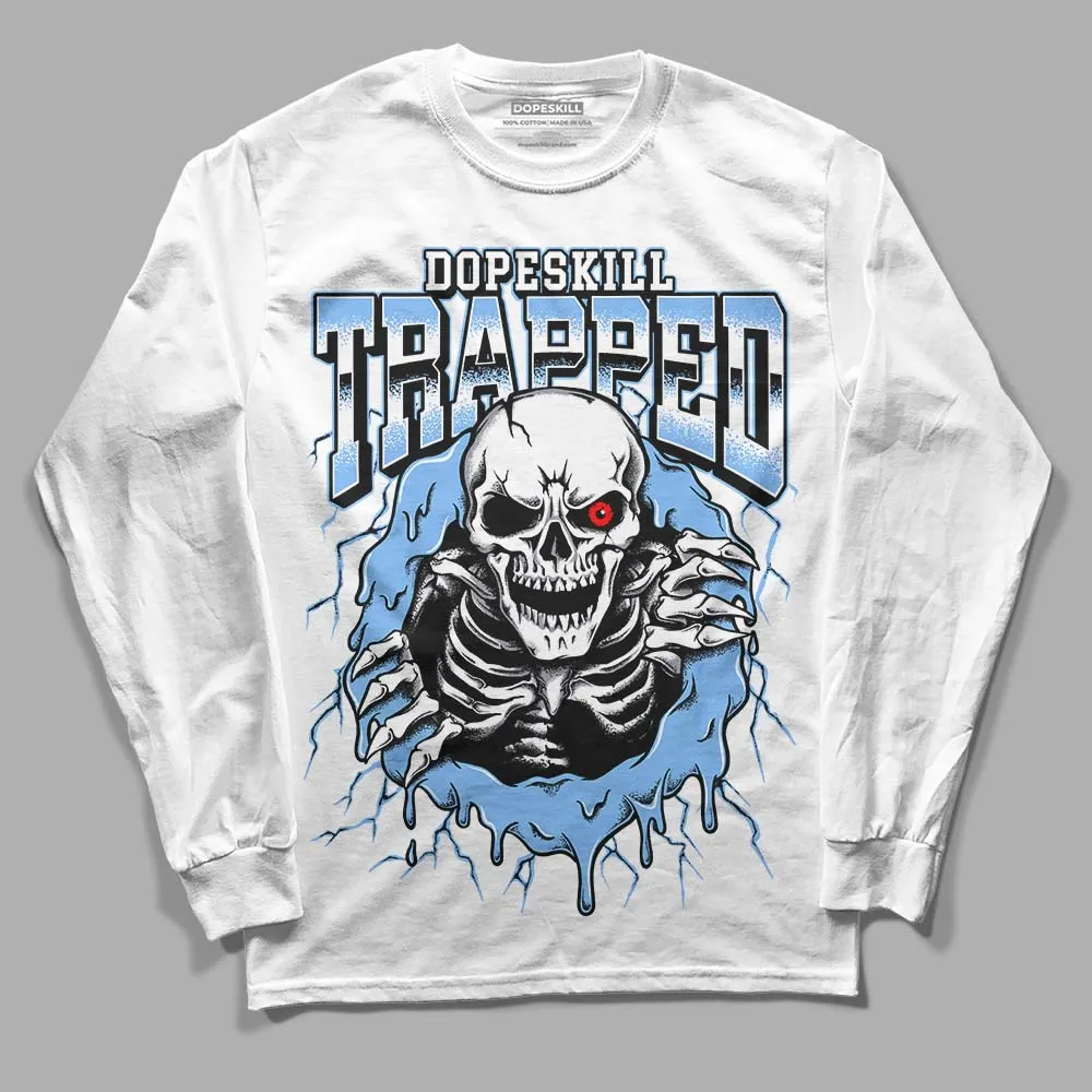 Powder Blue 9s DopeSkill Long Sleeve T-Shirt Trapped Halloween Graphic sold by DopeSkill