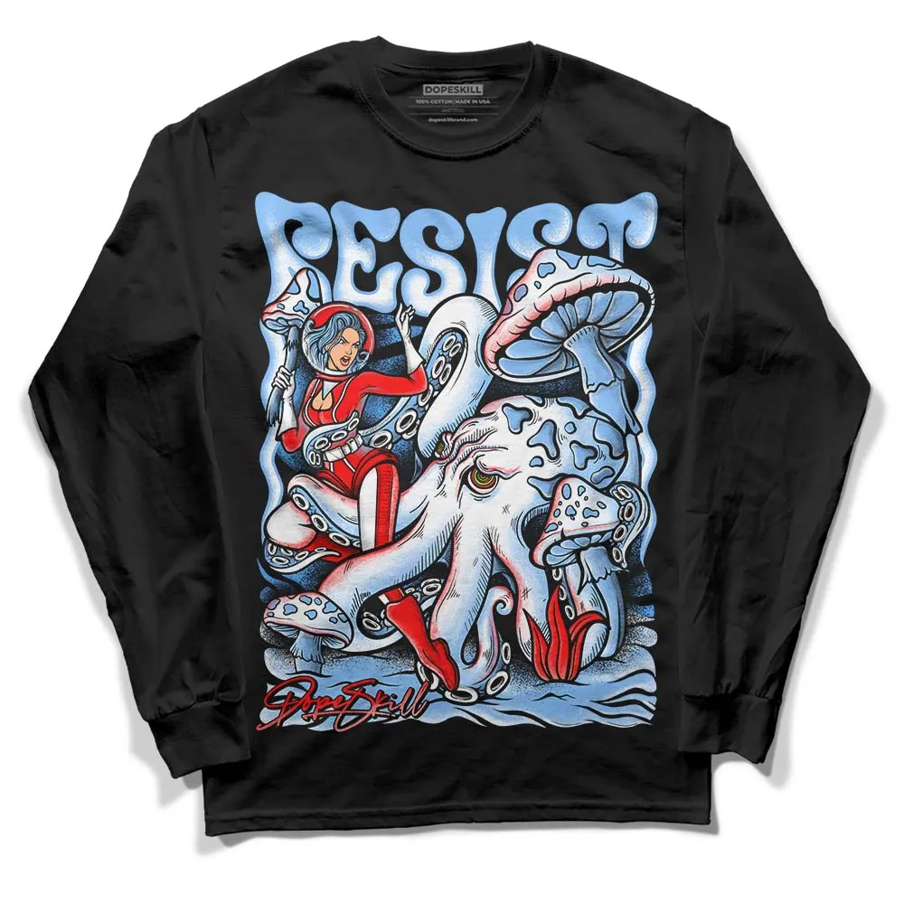 Powder Blue 9s DopeSkill Long Sleeve T-Shirt Resist Graphic sold by DopeSkill product image thumbnail 2