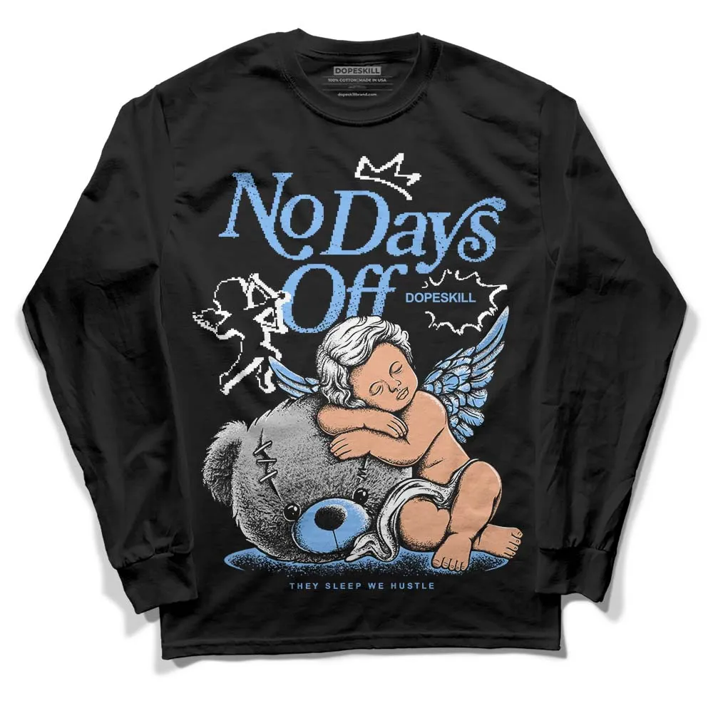 Powder Blue 9s DopeSkill Long Sleeve T-Shirt New No Days Off Graphic sold by DopeSkill product image thumbnail 2