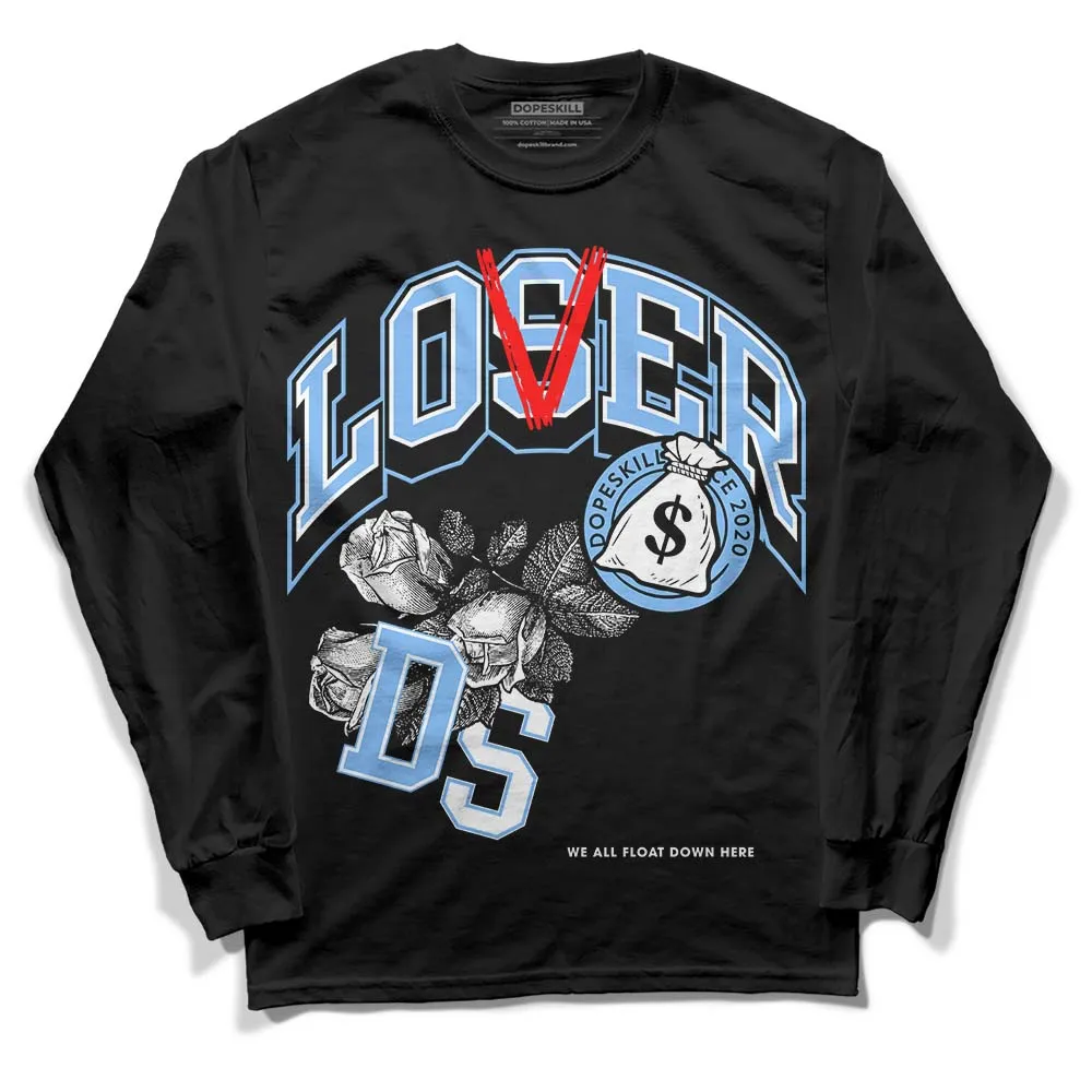 Powder Blue 9s DopeSkill Long Sleeve T-Shirt Loser Lover Graphic sold by DopeSkill product image thumbnail 2