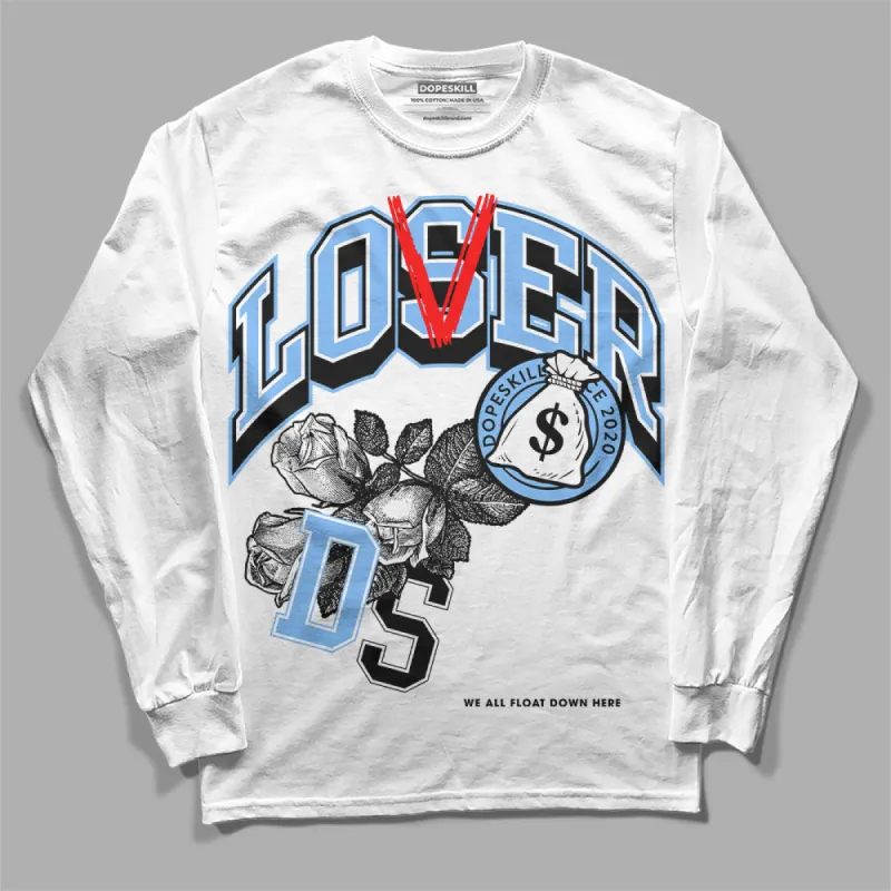 Powder Blue 9s DopeSkill Long Sleeve T-Shirt Loser Lover Graphic sold by DopeSkill