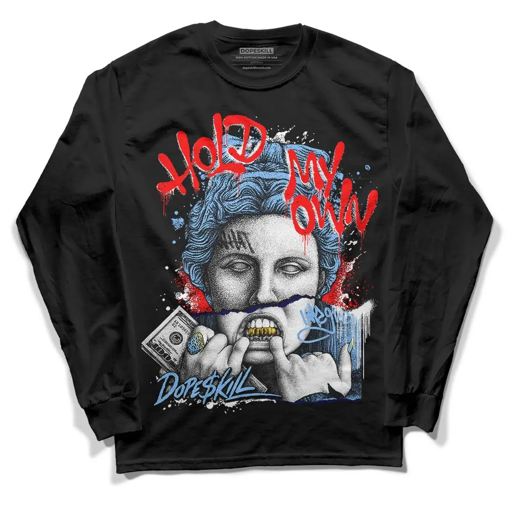 Powder Blue 9s DopeSkill Long Sleeve T-Shirt Hold My Own Graphic sold by DopeSkill product image thumbnail 2