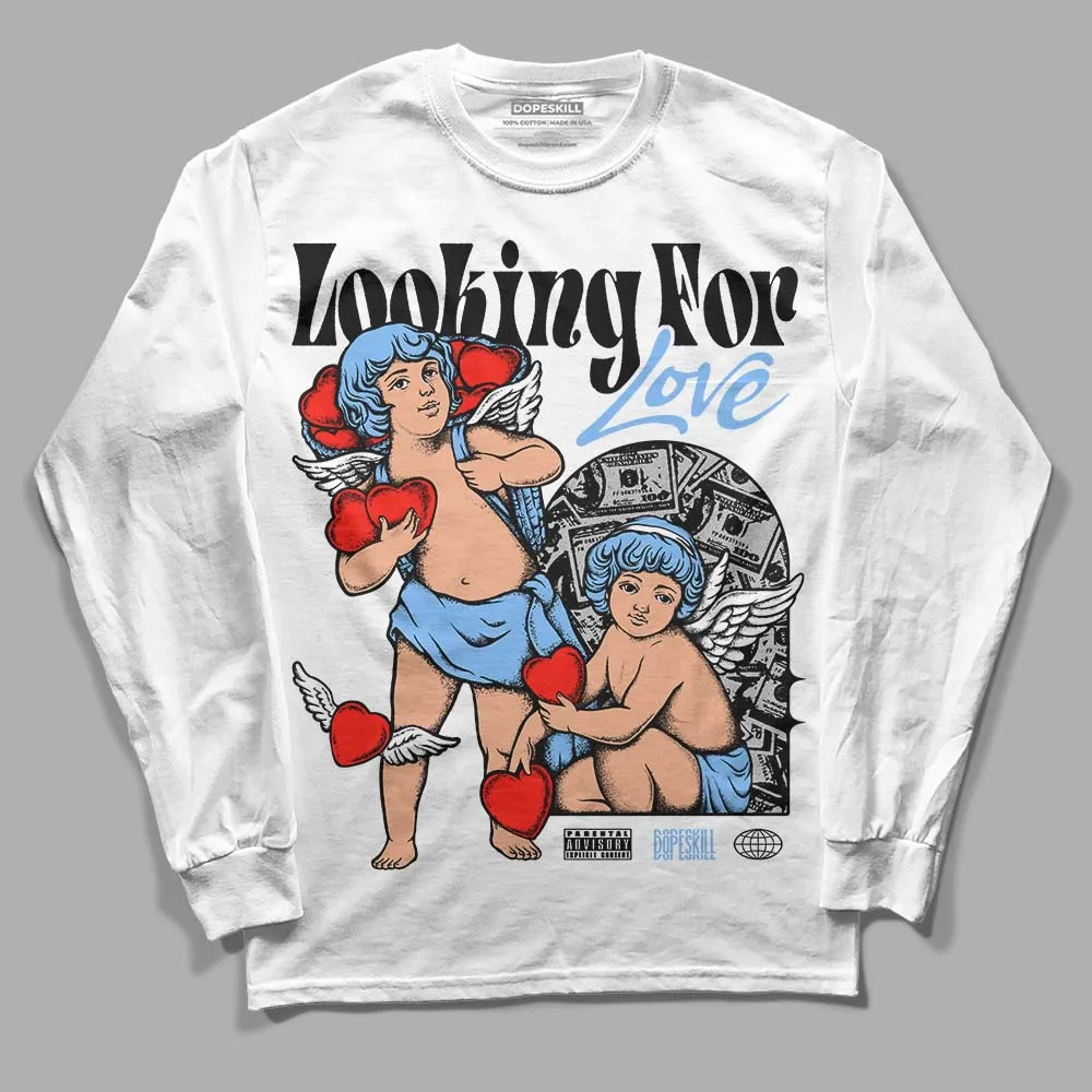 Powder Blue 9s DopeSkill Long Sleeve T-Shirt Looking For Love Graphic sold by DopeSkill