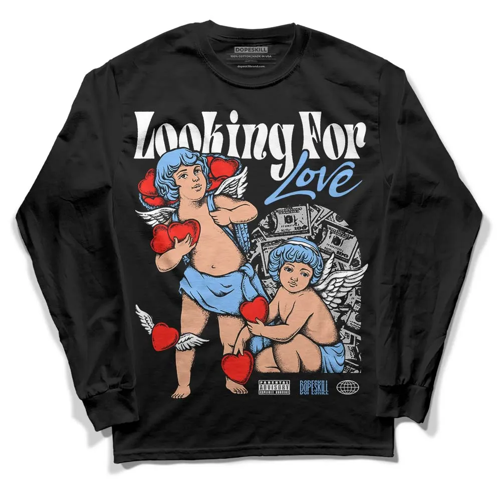 Powder Blue 9s DopeSkill Long Sleeve T-Shirt Looking For Love Graphic sold by DopeSkill product image thumbnail 2