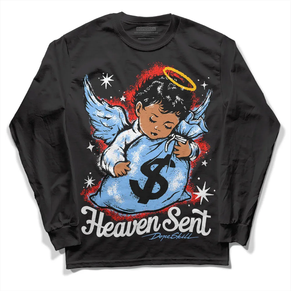 Powder Blue 9s DopeSkill Long Sleeve T-Shirt Heaven Sent Graphic sold by DopeSkill product image thumbnail 2