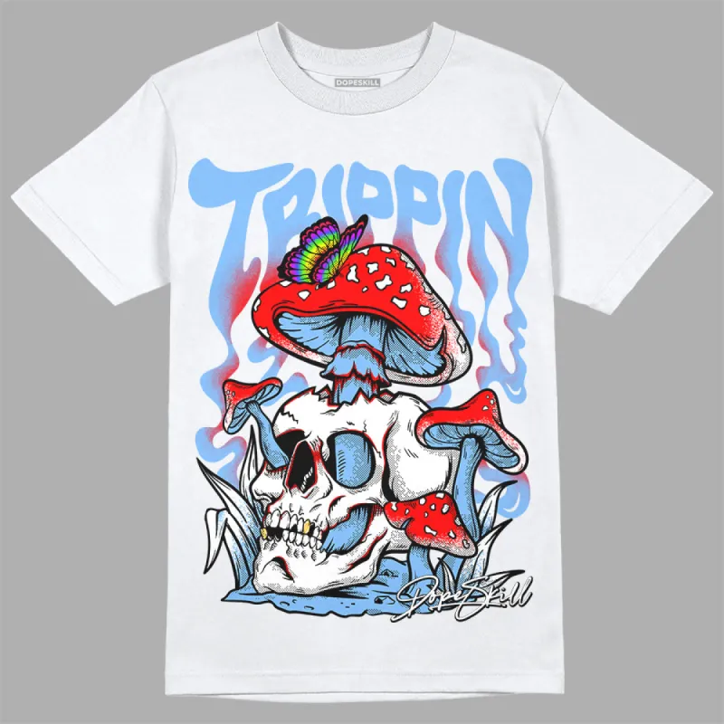 Powder Blue 9s DopeSkill T-Shirt Trippin Graphic sold by DopeSkill