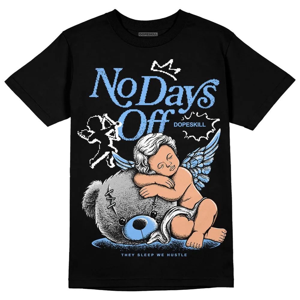 Powder Blue 9s DopeSkill T-Shirt New No Days Off Graphic sold by DopeSkill product image thumbnail 2