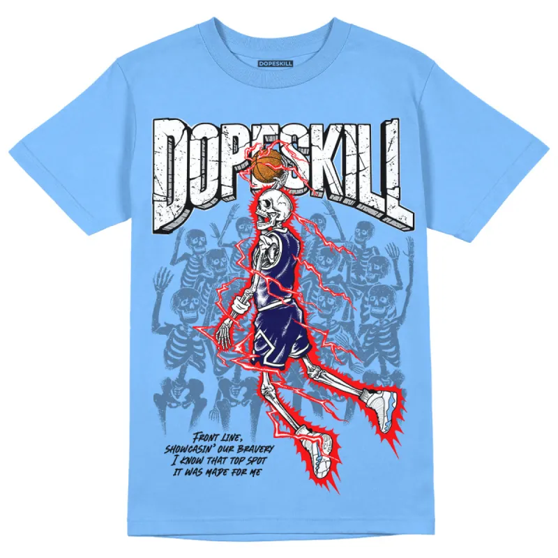 Powder Blue 9s DopeSkill Sky Blue T-shirt Thunder Dunk Graphic sold by DopeSkill