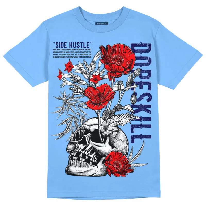 Powder Blue 9s DopeSkill Sky Blue T-shirt Side Hustle Graphic sold by DopeSkill