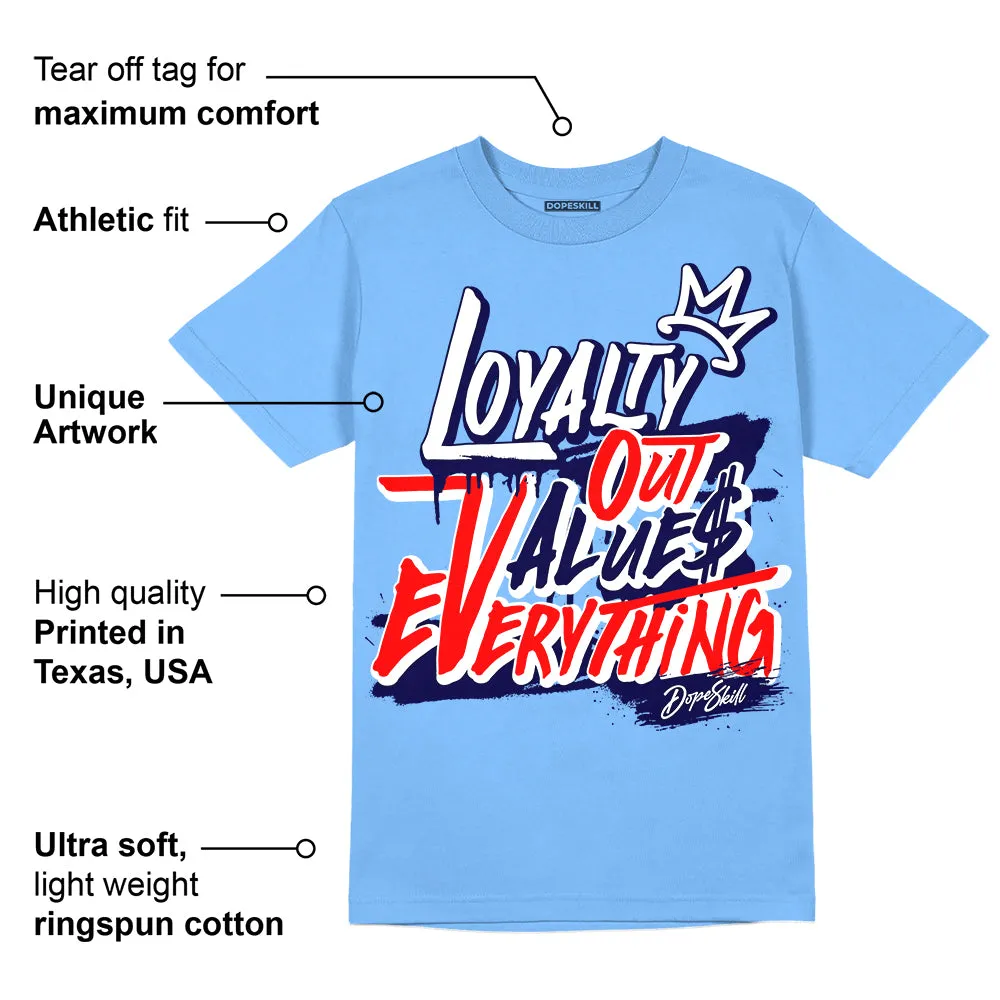 Powder Blue 9s DopeSkill Sky Blue T-shirt LOVE Graphic sold by DopeSkill product image thumbnail 2