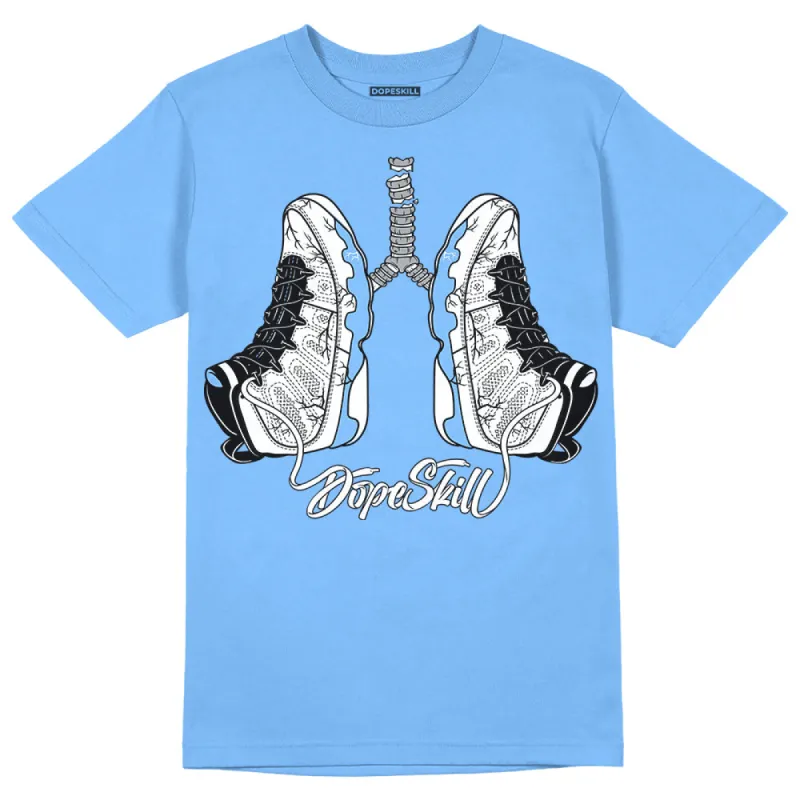 Powder Blue 9s DopeSkill Sky Blue T-shirt Breathe Graphic sold by DopeSkill