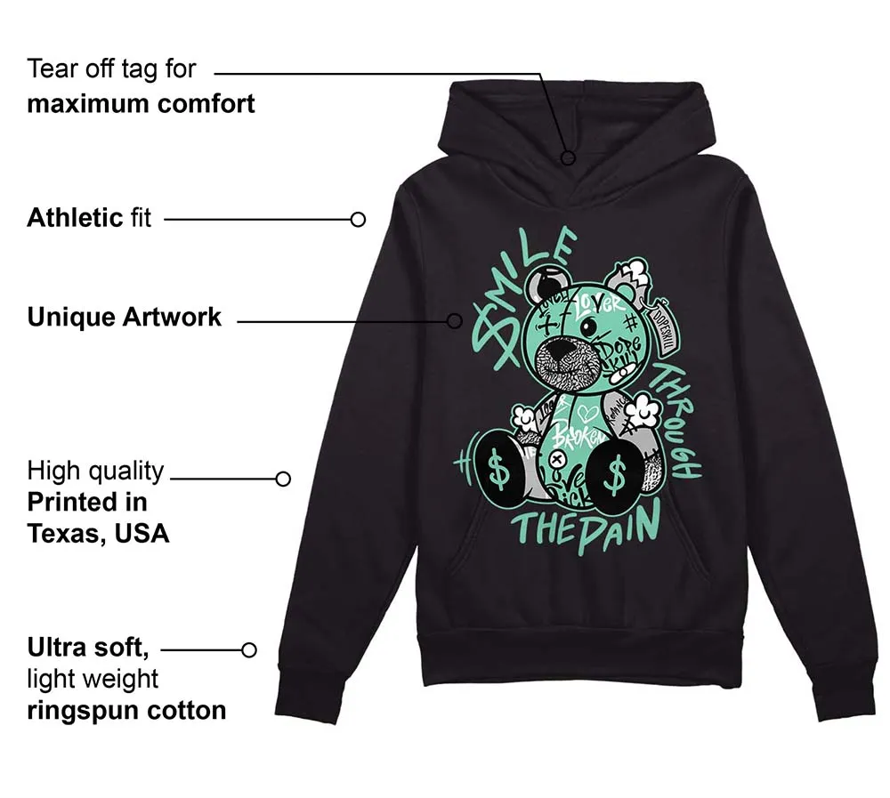 Green Glow 3s DopeSkill Hoodie Sweatshirt Smile Through The Pain Graphic sold by DopeSkill product image thumbnail 3