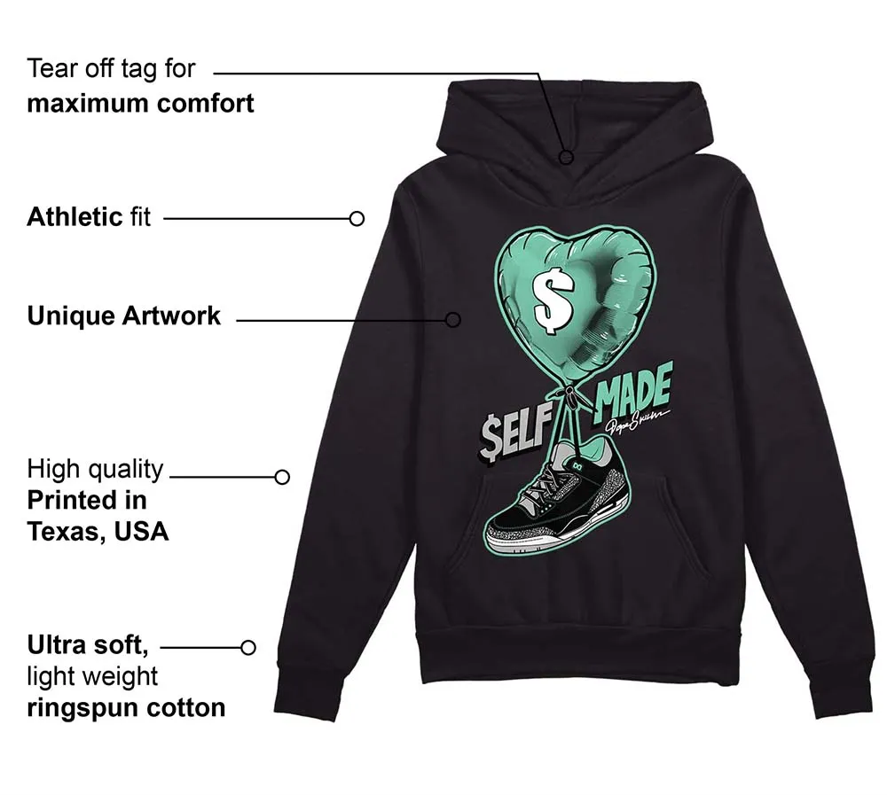 Green Glow 3s DopeSkill Hoodie Sweatshirt Self Made Graphic sold by DopeSkill product image thumbnail 3
