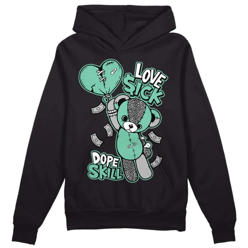 Green Glow 3s DopeSkill Hoodie Sweatshirt Love Sick Graphic sold by DopeSkill