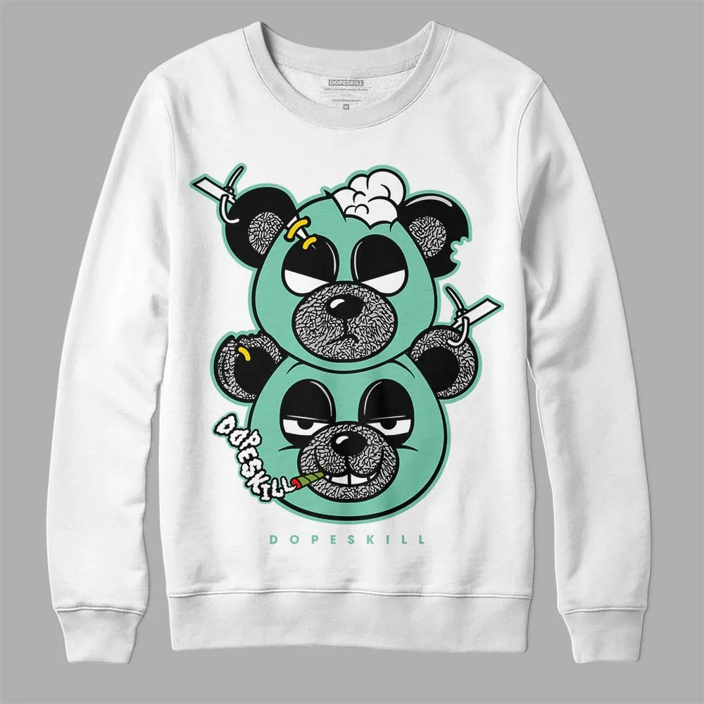 Green Glow 3s DopeSkill Sweatshirt New Double Bear Graphic sold by DopeSkill product image thumbnail 2