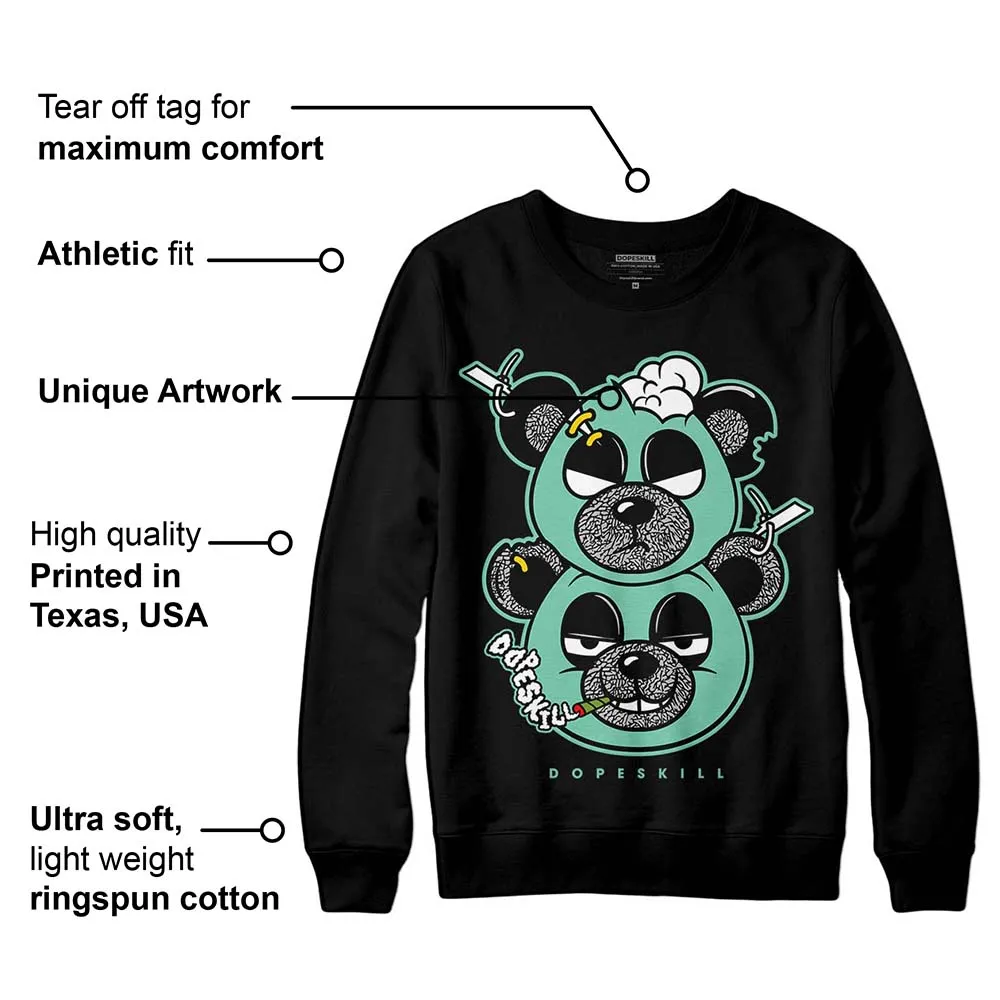 Green Glow 3s DopeSkill Sweatshirt New Double Bear Graphic sold by DopeSkill product image thumbnail 3