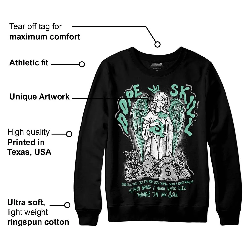 Green Glow 3s DopeSkill Sweatshirt Angels Graphic sold by DopeSkill product image thumbnail 3
