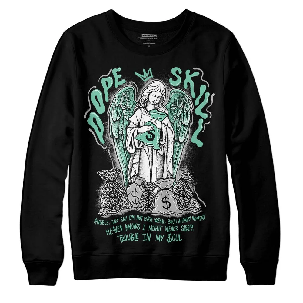 Green Glow 3s DopeSkill Sweatshirt Angels Graphic sold by DopeSkill