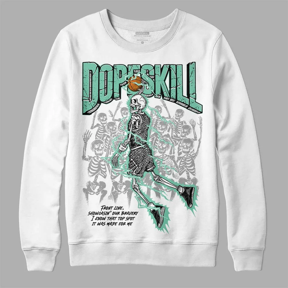 Green Glow 3s DopeSkill Sweatshirt Thunder Dunk Graphic sold by DopeSkill product image thumbnail 2