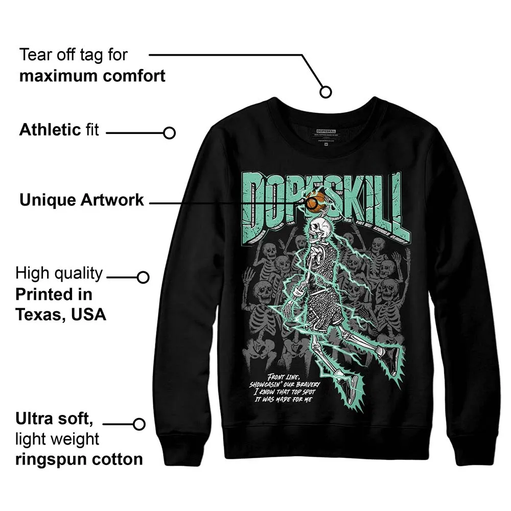 Green Glow 3s DopeSkill Sweatshirt Thunder Dunk Graphic sold by DopeSkill product image thumbnail 3