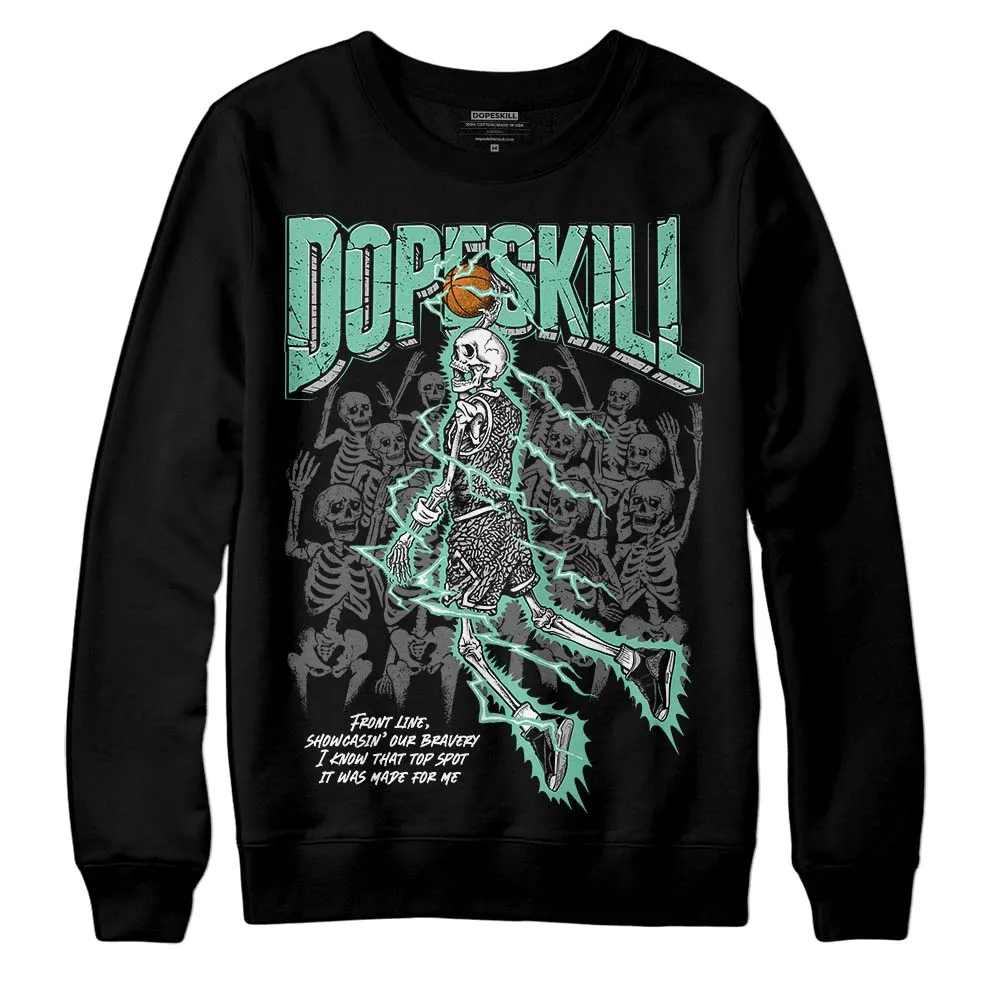 Green Glow 3s DopeSkill Sweatshirt Thunder Dunk Graphic sold by DopeSkill