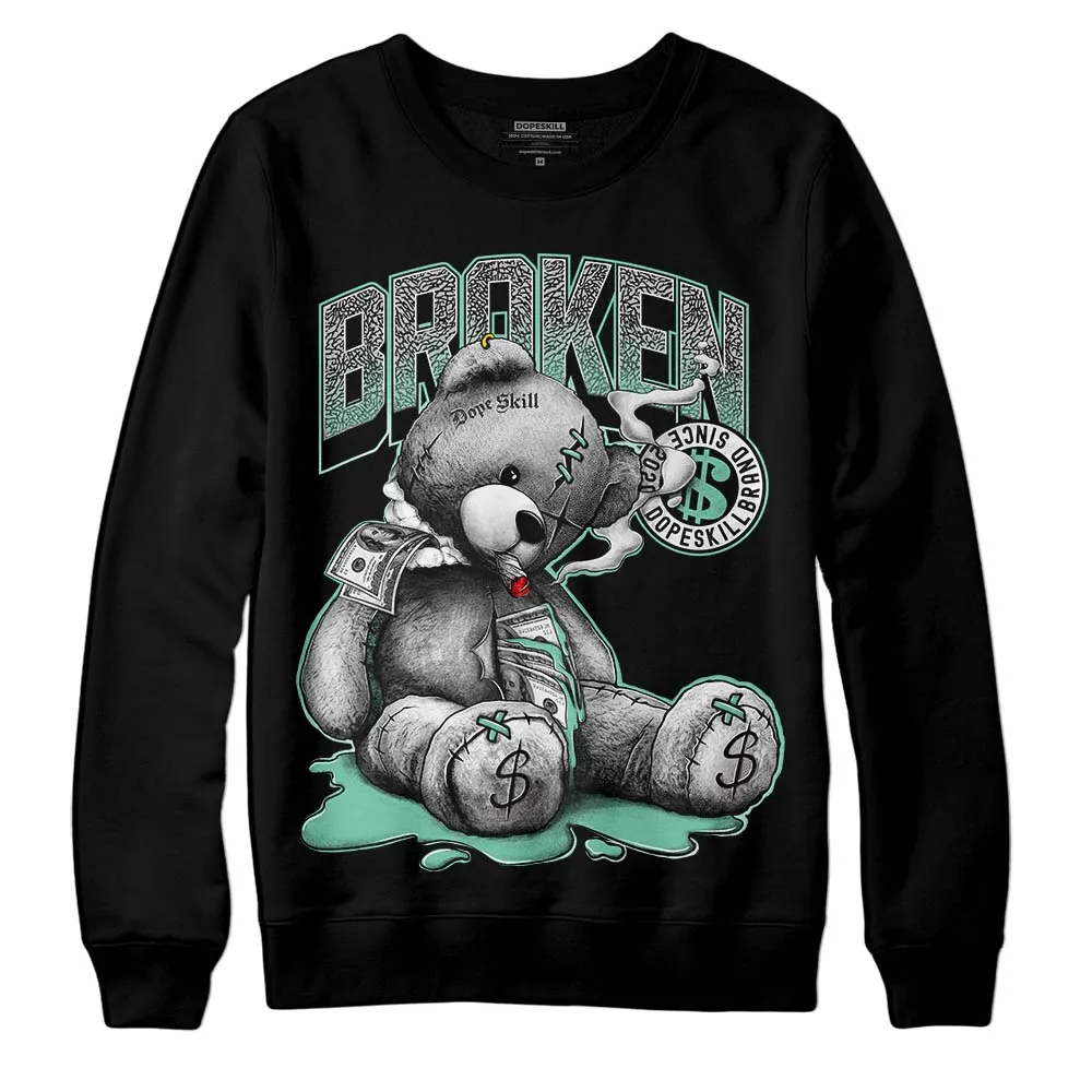 Green Glow 3s DopeSkill Sweatshirt Sick Bear Graphic sold by DopeSkill