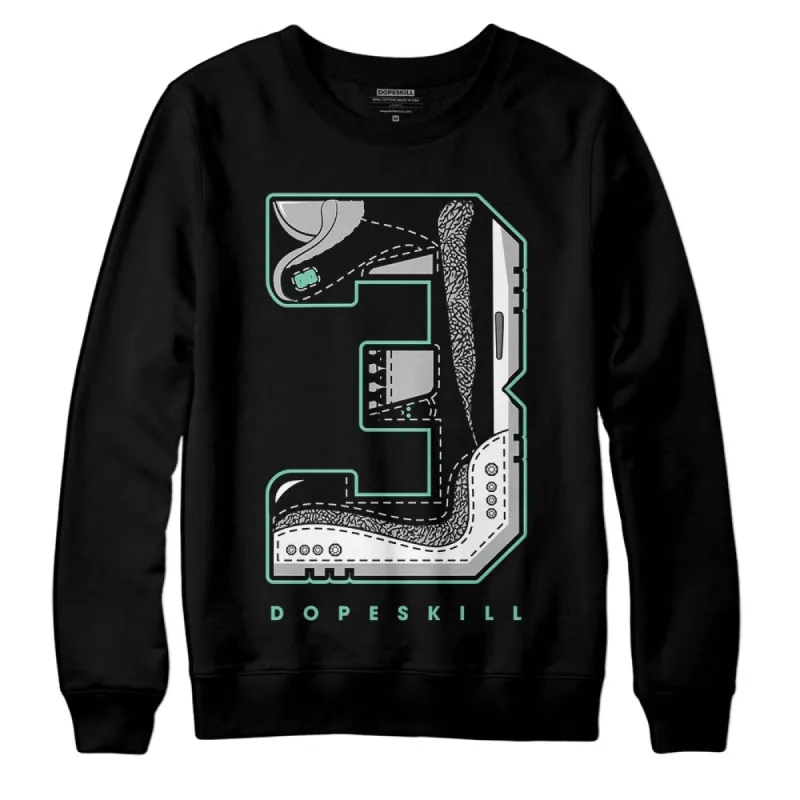 Green Glow 3s DopeSkill Sweatshirt No.3 Graphic sold by DopeSkill