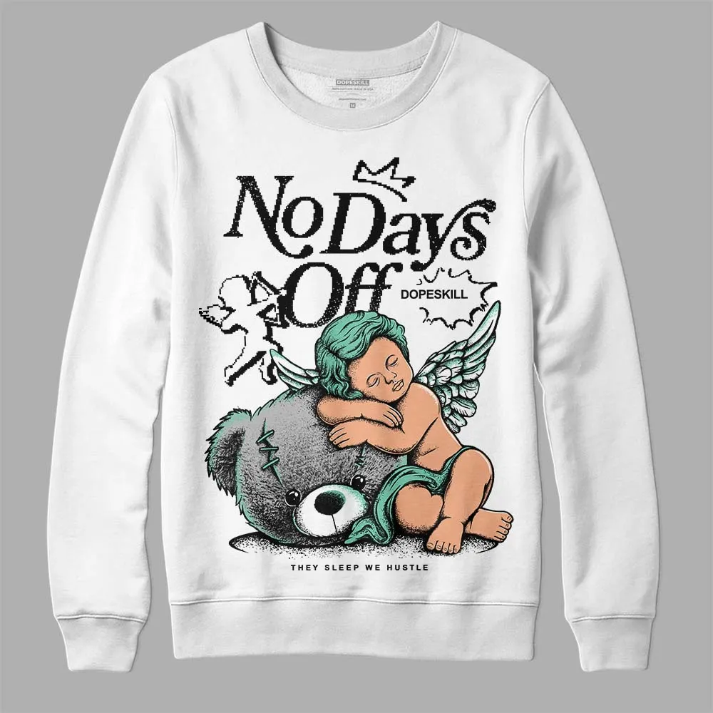 Green Glow 3s DopeSkill Sweatshirt New No Days Off Graphic sold by DopeSkill product image thumbnail 2