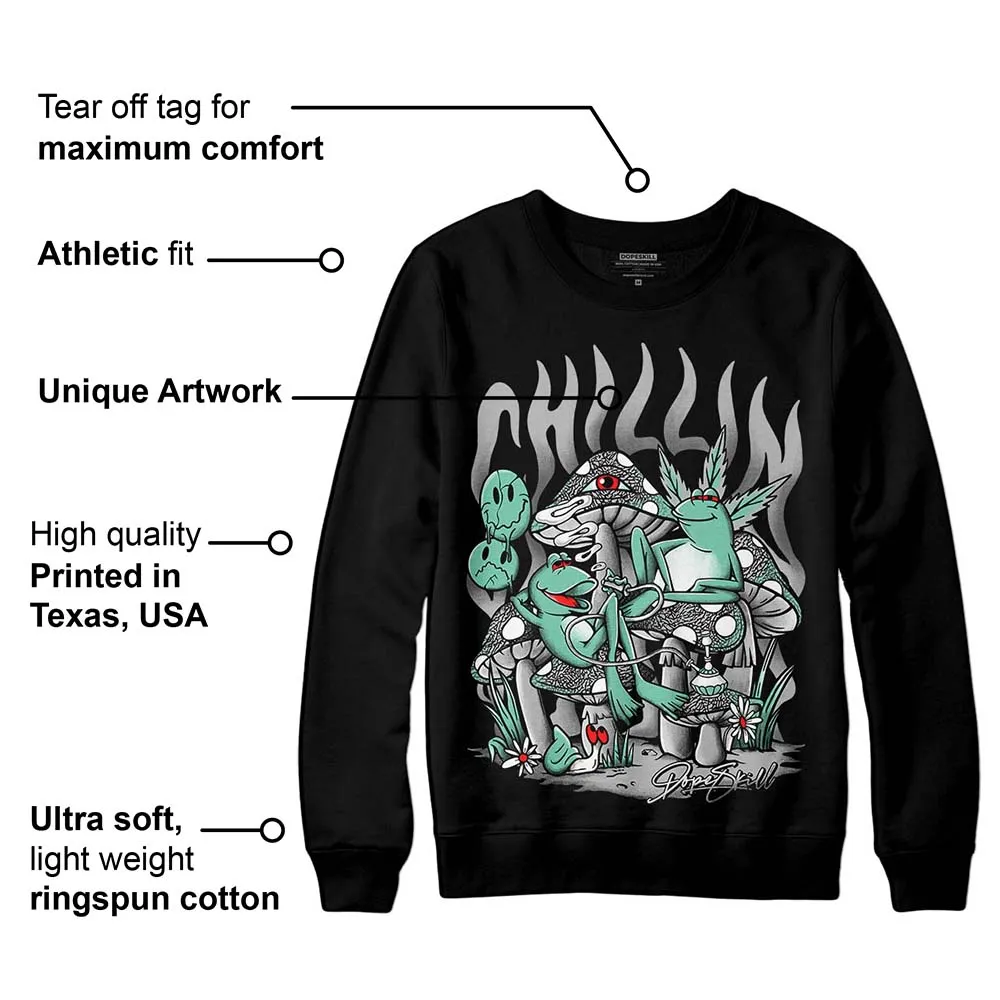 Green Glow 3s DopeSkill Sweatshirt Chillin Graphic sold by DopeSkill product image thumbnail 3