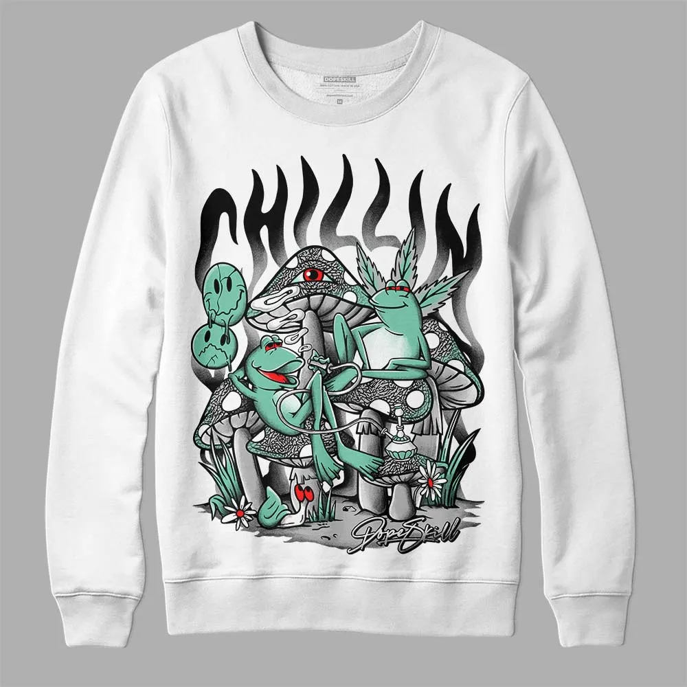 Green Glow 3s DopeSkill Sweatshirt Chillin Graphic sold by DopeSkill product image thumbnail 2