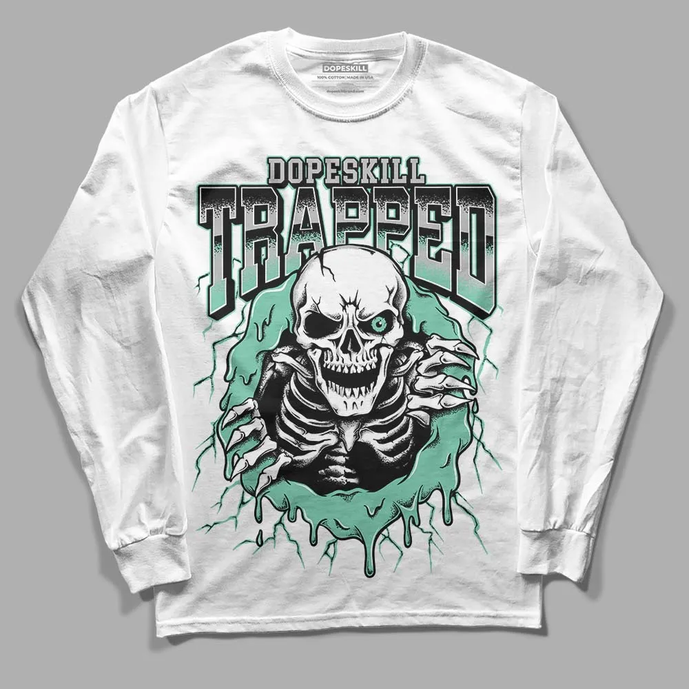 Green Glow 3s DopeSkill Long Sleeve T-Shirt Trapped Halloween Graphic sold by DopeSkill product image thumbnail 2