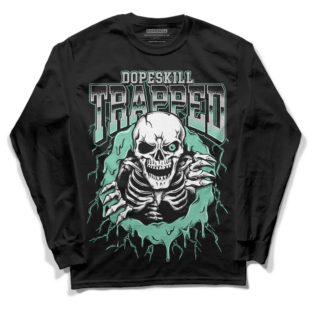 Green Glow 3s DopeSkill Long Sleeve T-Shirt Trapped Halloween Graphic sold by DopeSkill
