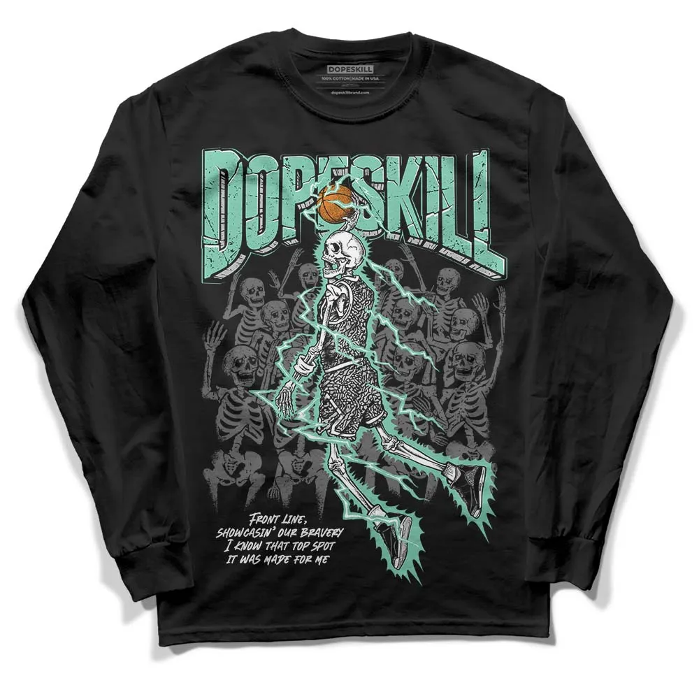 Green Glow 3s DopeSkill Long Sleeve T-Shirt Thunder Dunk Graphic sold by DopeSkill