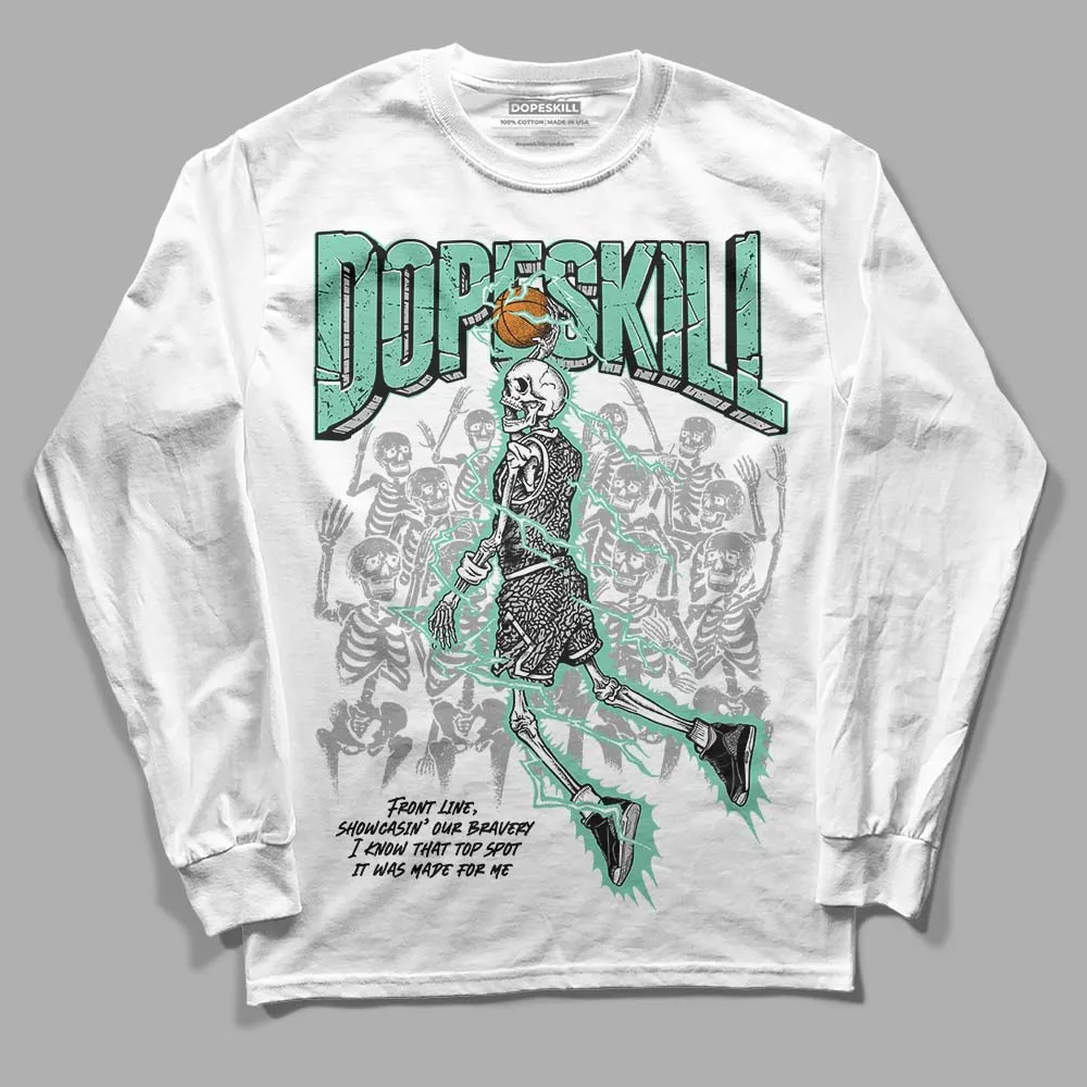 Green Glow 3s DopeSkill Long Sleeve T-Shirt Thunder Dunk Graphic sold by DopeSkill product image thumbnail 2